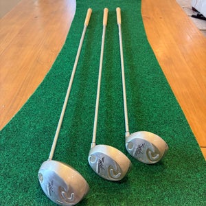 Complete Golf Set: ProSelect Wave irons/ woods. I: 3-9P, WD:1,3,5. Shaft: Aerotech SteelFiber graphi