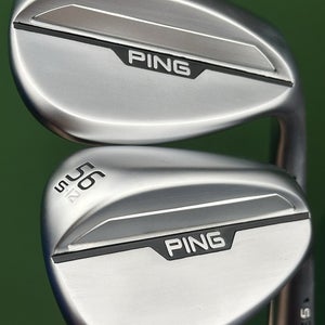 PING S159 Hydropearl Chrome Wedge Set 56-12*, 60-08* Steel Z-Z115 RH MINT!