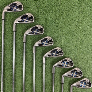 Callaway X22 Iron Set 3-PW Uniflex Steel Left Handed X-22