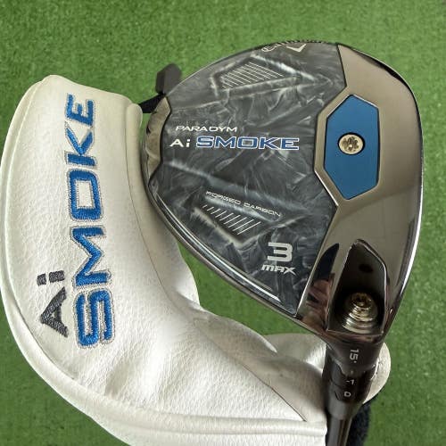 Callaway Paradym Ai Smoke Max 15 3 Wood Tensei AV Blue 65g Stiff Flex 43