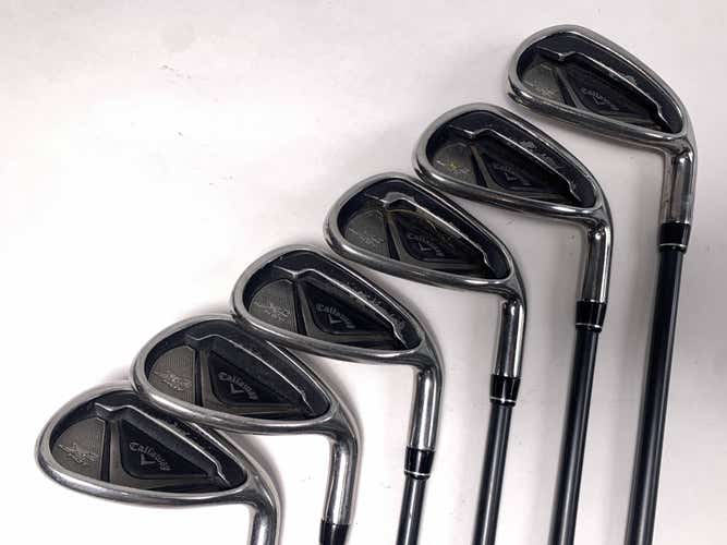 Callaway X2 Hot Iron Set 7-PW+SW+LW 55g Senior Graphite Mens RH