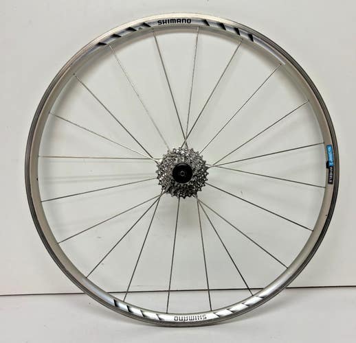 Shimano WH-R550 9-Speed 20-Bladed Spoke Silver Aluminum 700C Road Rear Wheel