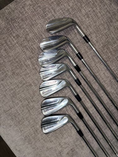 Men's TaylorMade P-790 Right Handed Iron Set Stiff Flex Steel Shaft (Used)