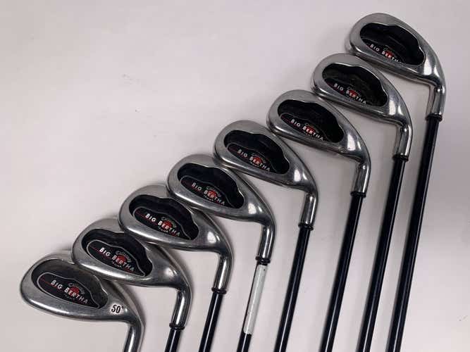 Callaway Big Bertha 2004 Iron Set 4-PW+GW RCH 75i 75g Regular Graphite Mens RH
