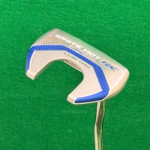 Odyssey White Hot RX V-Line Fang Double-Bend 35" Putter Golf Club w/ Headcover