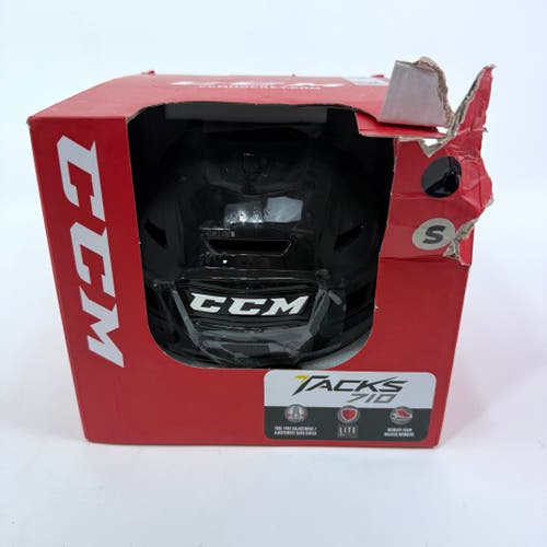 New Black CCM Tacks 710 Helmet | Small
