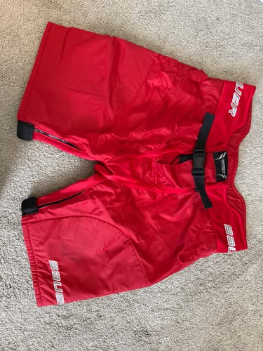 Red Large Bauer Supreme TotalOne NXG Pant Shell (Used)