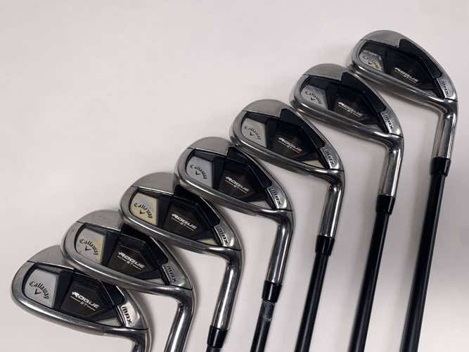 Callaway Rogue ST Max Iron Set 6-PW+AW+GW Cypher Fifty 5.0 50g Senior RH