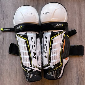Senior CCM Super Tacks AS1 16" Shin Pads Pro Stock (Used)