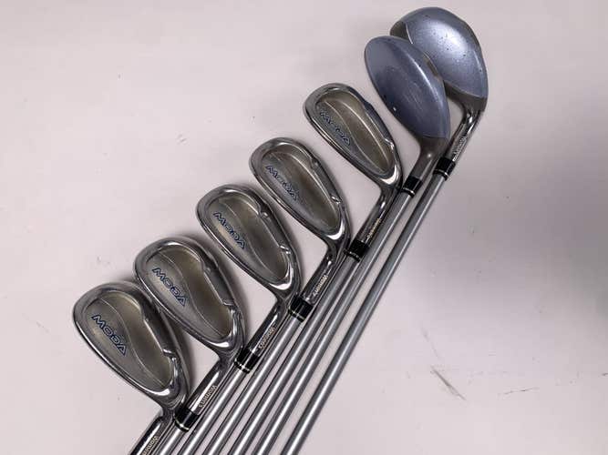 Tour Edge Moda Iron Set 7-PW+SW Ladies Graphite Womens RH