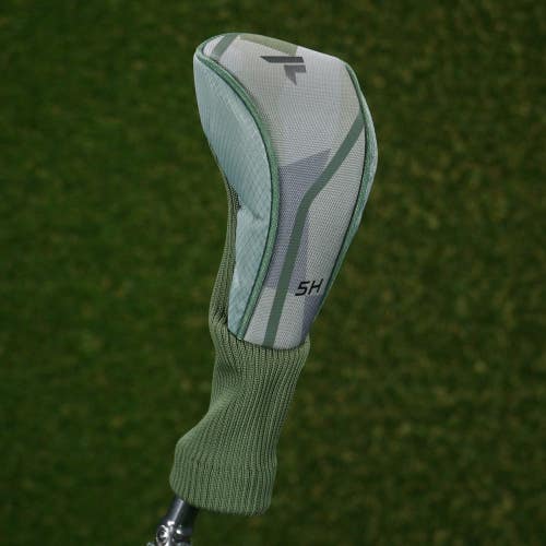 Top Flite 5 Hybrid Ladies Headcover 5H Sock Green / Gray ~ LOOK!!