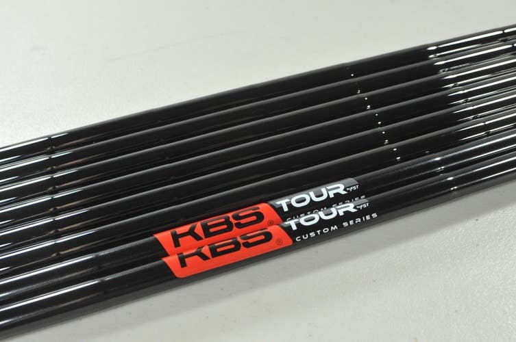 NEW KBS Tour FLT Black 110G Regular 3-PW Iron Shaft Set Steel Taper .355 212414