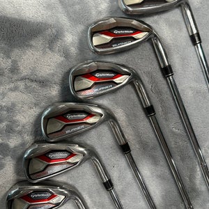 TaylorMade AeroBurner Iron Set (5-PW) I RH AeroBurner Lightweight Steel R Flex Men's Shaft (Used)