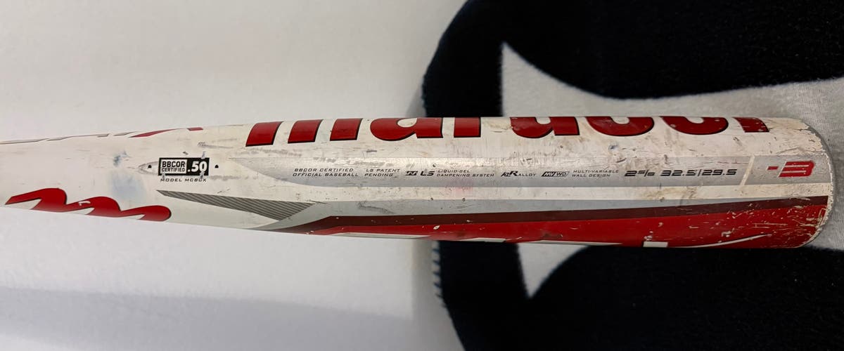 2023 Marucci CATX Alloy BBCOR Certified Bat (-3) 29.5 oz 32.5" (Used)