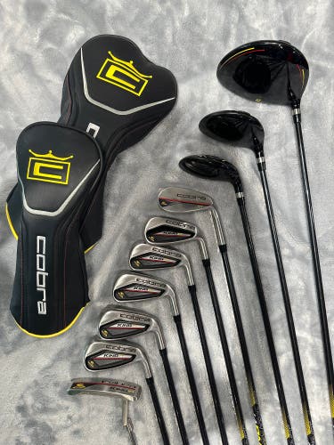 Men's Cobra KING VT Clubs (Full Set) RH Cobra King VT Varsity Flex Shaft 10 Pieces (Used)