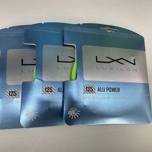 3 Pack Luxilon 125 Alu Power Big Banger Technology 17g/1.25mm Lime Green