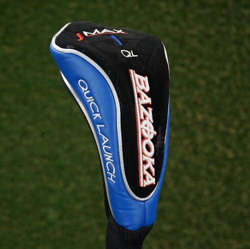 Tour Edge J-Max Bazooka Driver Headcover 1 Quick Launch QL Sock Blue / Black