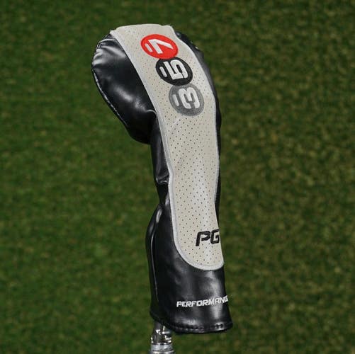 Performance Golf 357 Fairway Wood Headcover 3 Woods in One PG Gray / Black / Red
