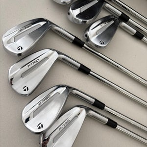 Men's 2025 TaylorMade P-790 Right Handed Iron Set Stiff Flex Steel Shaft (New)