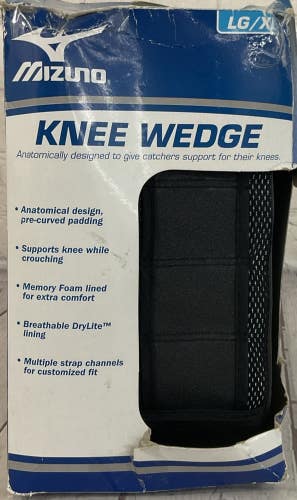 Mizuno Adult Catchers Large Knee Wedge Pre-Curved Padding Breathable Lining