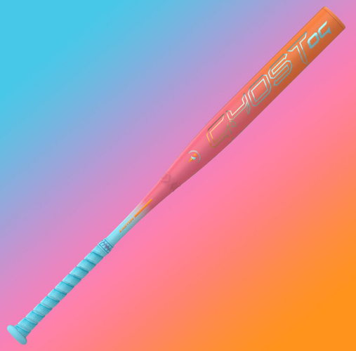 Easton Ghost OG Rainbow Sherbet Fastpitch Bat, -10, 31"