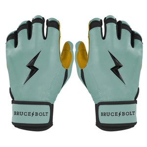 Bruce Bolt Patriot Series Short Cuff Batting Gloves (Youth Small) - Liberty Green (New)