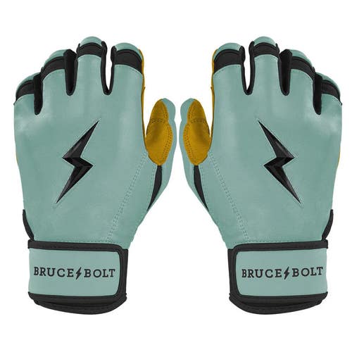 Bruce Bolt Patriot Series Short Cuff Batting Gloves (Youth Small) - Liberty Green (New)