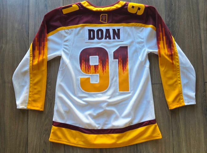 Josh Doan #91 Buffalo Sabres Coyotes Utah Adidas ASU Digiflame Jersey NEW 50