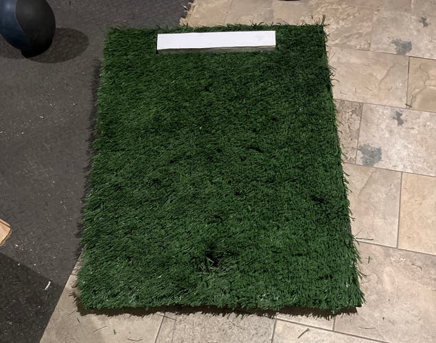 (New) Home made 30”Wide by 42”long turf pitchers mound W/ wheels and handle