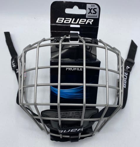 NEW Bauer Profile I Cage, Silver, XS