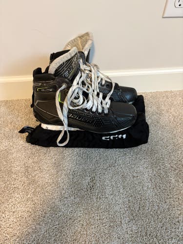 2021 Bauer Elite Hockey Goalie Skates Extra Wide Width 9 (Used)