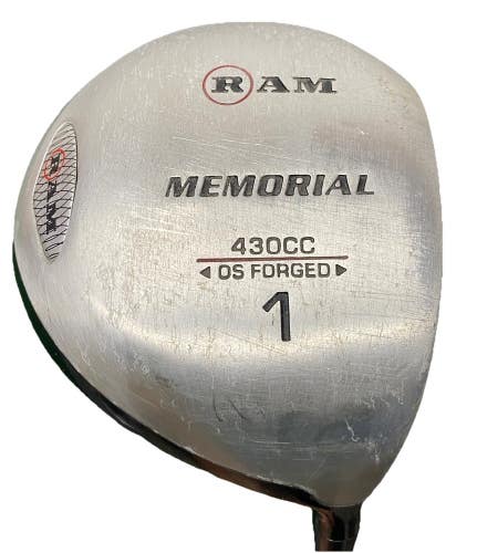 RAM Memorial 430cc OS Forged Ti Driver 10* RH Regular Graphite 43" New Grip HC