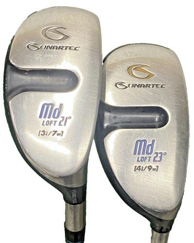 SonarTec Md Hybrid Set 3H 21* And 4H 23* RH UST IRod Regular Graphite New Grips