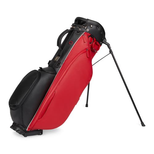 TITLEIST LINKSLEGEND MEMBERS STAND BAG BLACK/DARK RED/GRAY