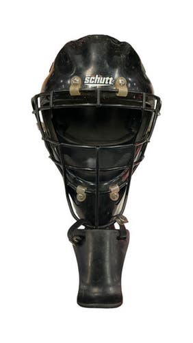 Used Schutt CATCHERS HELMET Catchers Helmet w/Mask Black MD 11859-S000028635