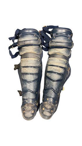 Used Diamond SHIN GUARDS Catchers Leg Guards Navy Blue Adult 11859-S000028634