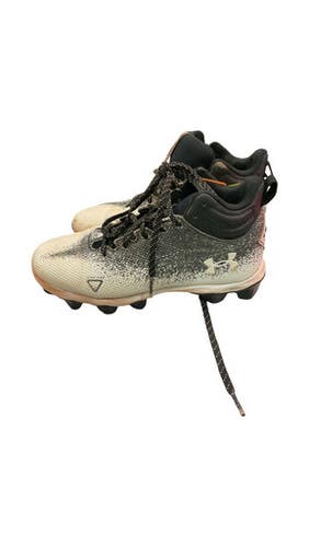 Used Under Armour LOCKED DOWN BB/SB Cleats White Junior 04 11859-S000028636