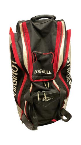 Used Louisville Slugger LS BB/SB Player Wheeled Bag Black 11859-S000028631