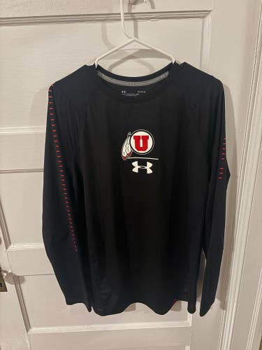 Team Issued Utah Utes Under Armour Shirt Long Sleeve