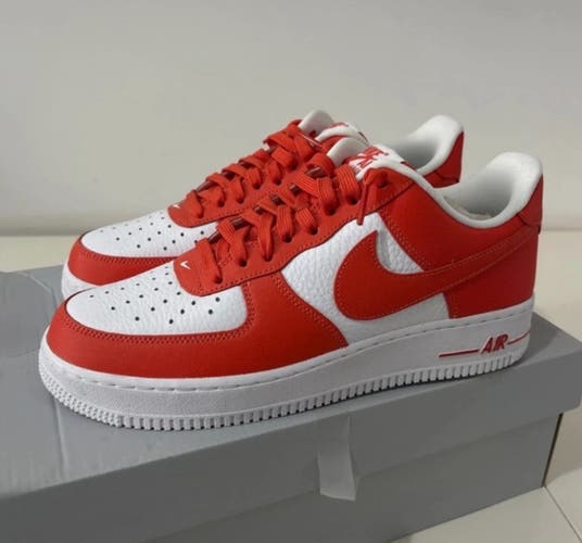 Nike Air Force 1 size men’s white/orange NEW