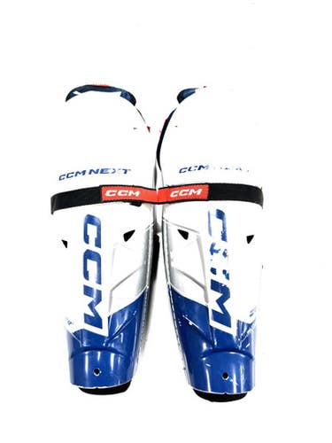 Used CCM NEXT SHIN GUARD Junior Shin Guards White 12" 11860-S000304875