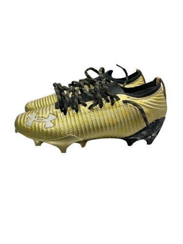 Used Under Armour UA GOLDEN CHILD ADULT FB CLEATS Adult FB Cleats Gold Senior 9.5 11863-S000025363