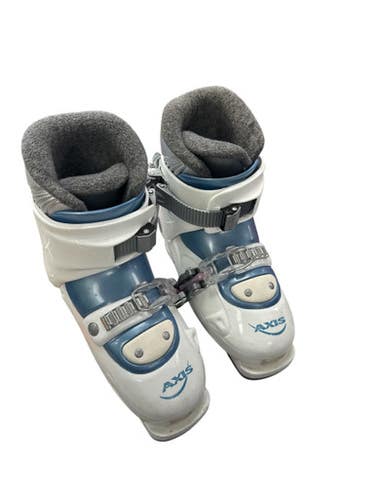 Used AXIS AX2J Girls DH Ski Boot White 205 MP - J01 11863-S000025340