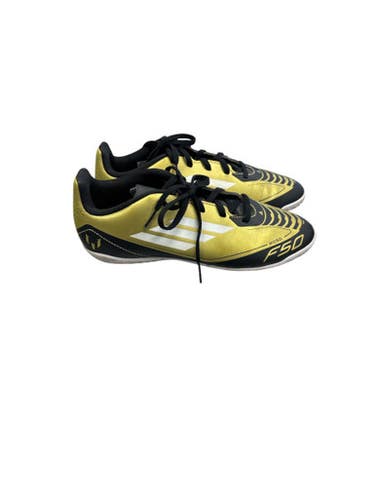 Used Adidas Soccer Indoor Shoes Gold Junior 04.5 11863-S000025336