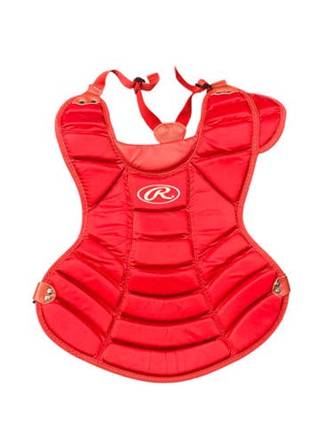 Used Rawlings RAWLINGS YOUTH CHEST PROTECTOR Catchers Chest Protector Red Youth 11863-S000025309