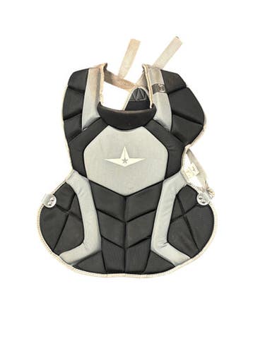 Used All-Star BLACK CHEST PROTECTOR Catchers Chest Protector Black Intermed 11863-S000025310