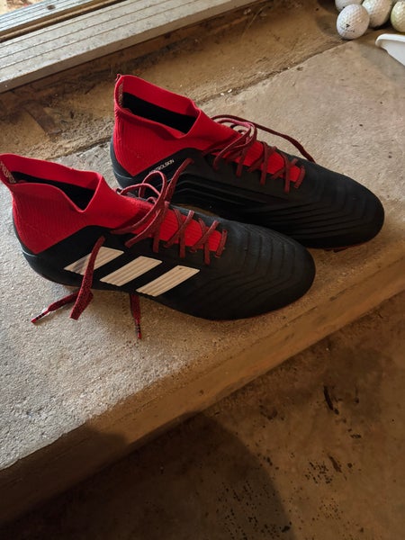 Black Men's Size M 8.5 (W 9.5) Adidas Predator 18.1 Molded Cleats Cleats (Used)