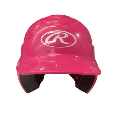 Used Rawlings 6 1/2-7 1/2 Batting Helmet No Mask Pink SM 11760-S000088353