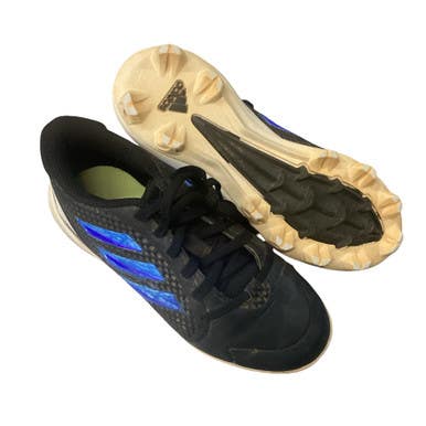 Used Adidas BASEBALL CLEATS BB/SB Cleats Black Junior 01.5 11760-S000088355