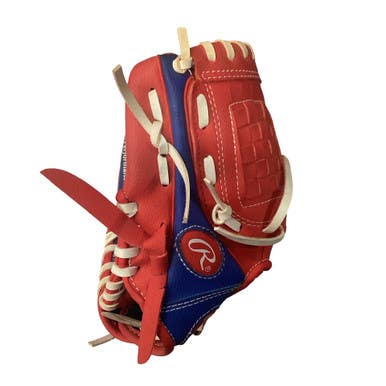 Used Rawlings PL91SR BB/SB Glove LH Throw Red 9" 11760-S000088352